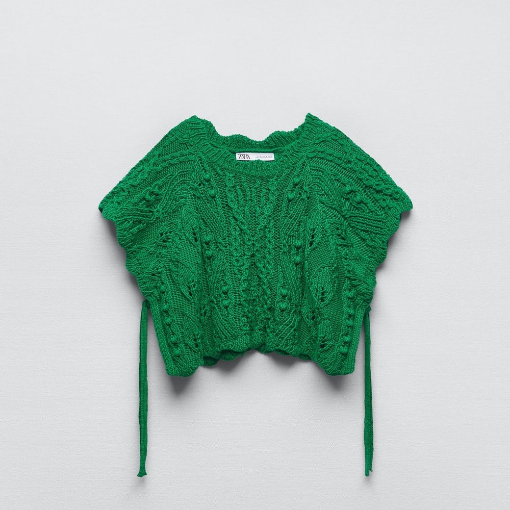 Zara crochet poncho
